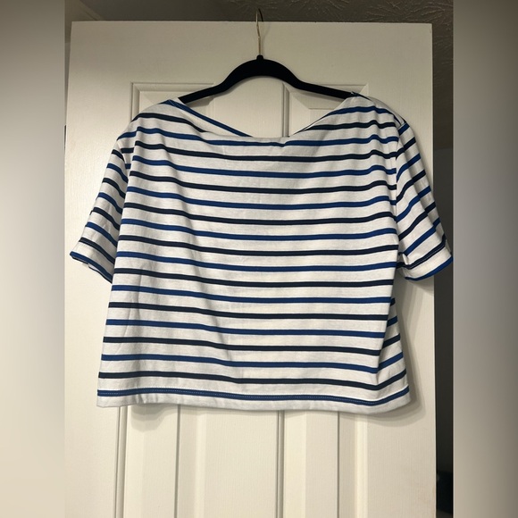 Saint James® X J.Crew cropped boatneck T-shirt- See pics - Picture 9 of 10